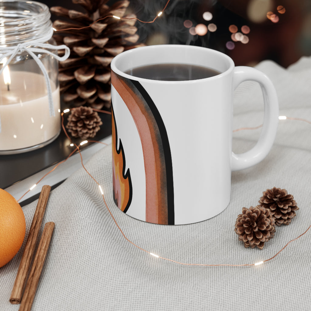 The Warm Hearth -- 11oz Ceramic Mug