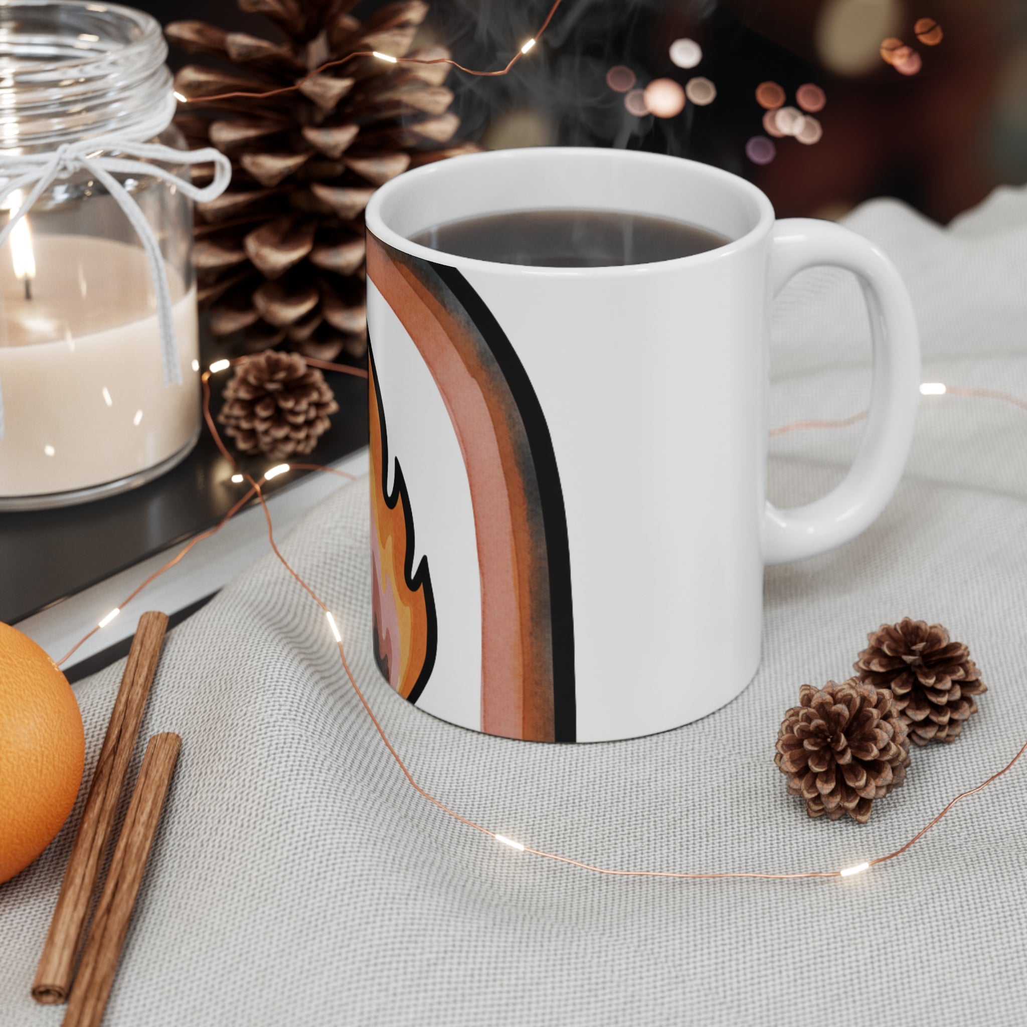 The Warm Hearth -- 11oz Ceramic Mug