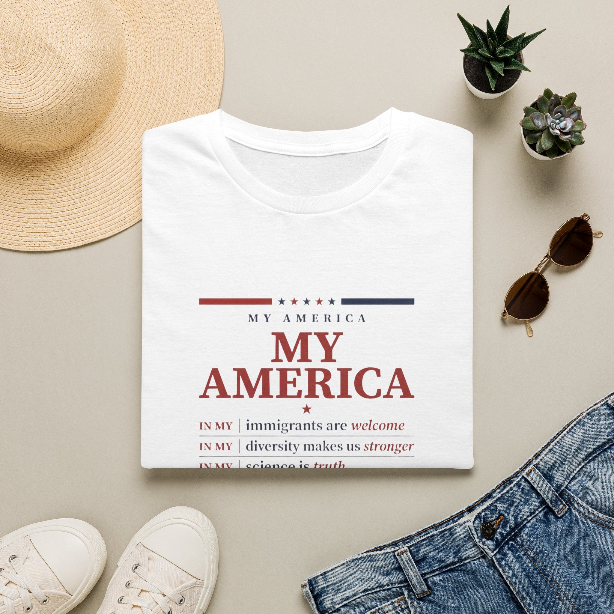 My America — The Values Tee — front view