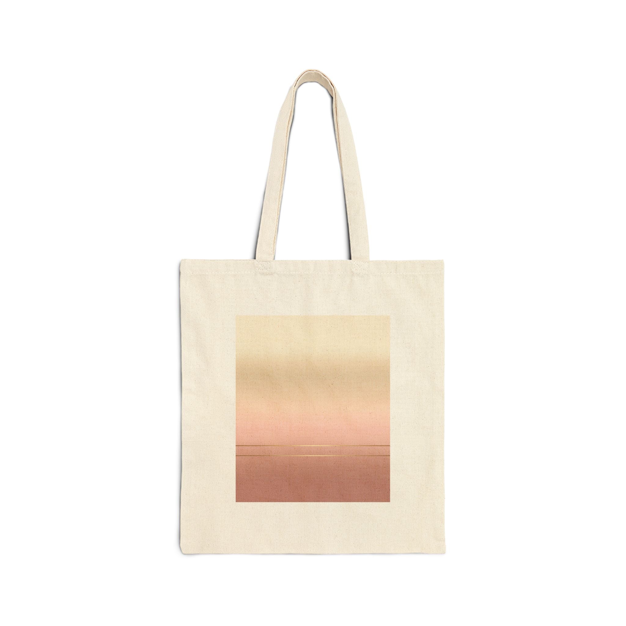 Market Tote -- Canvas Carryall - cotton canvas tote bag, front design