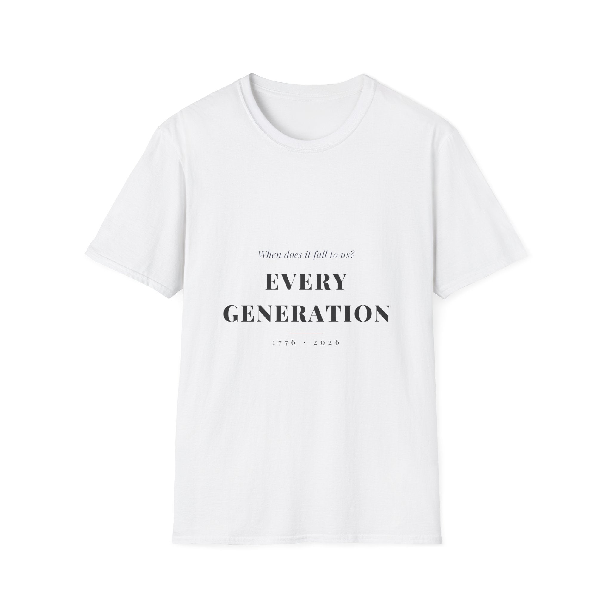 When It Falls to Us — Every Generation Tee - Morning Attire