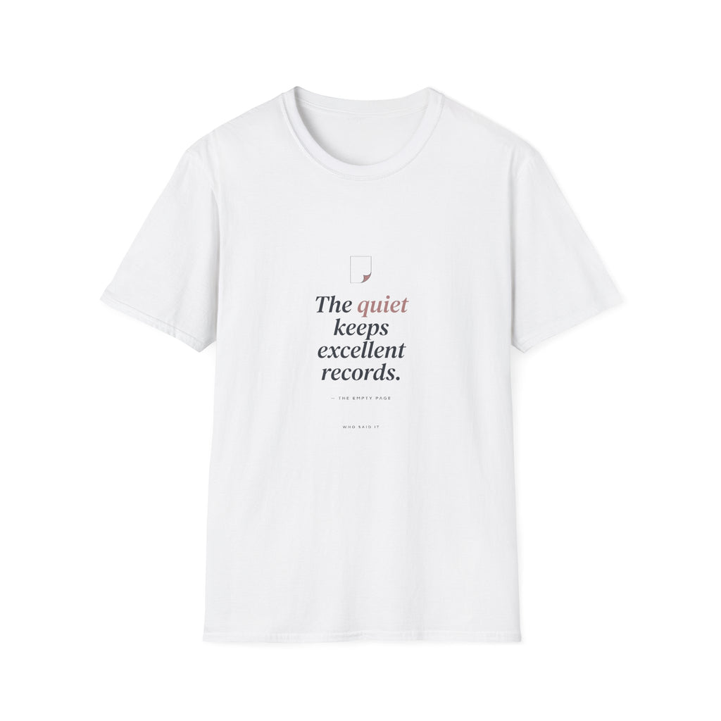 Excellent Records — The Empty Page Tee
