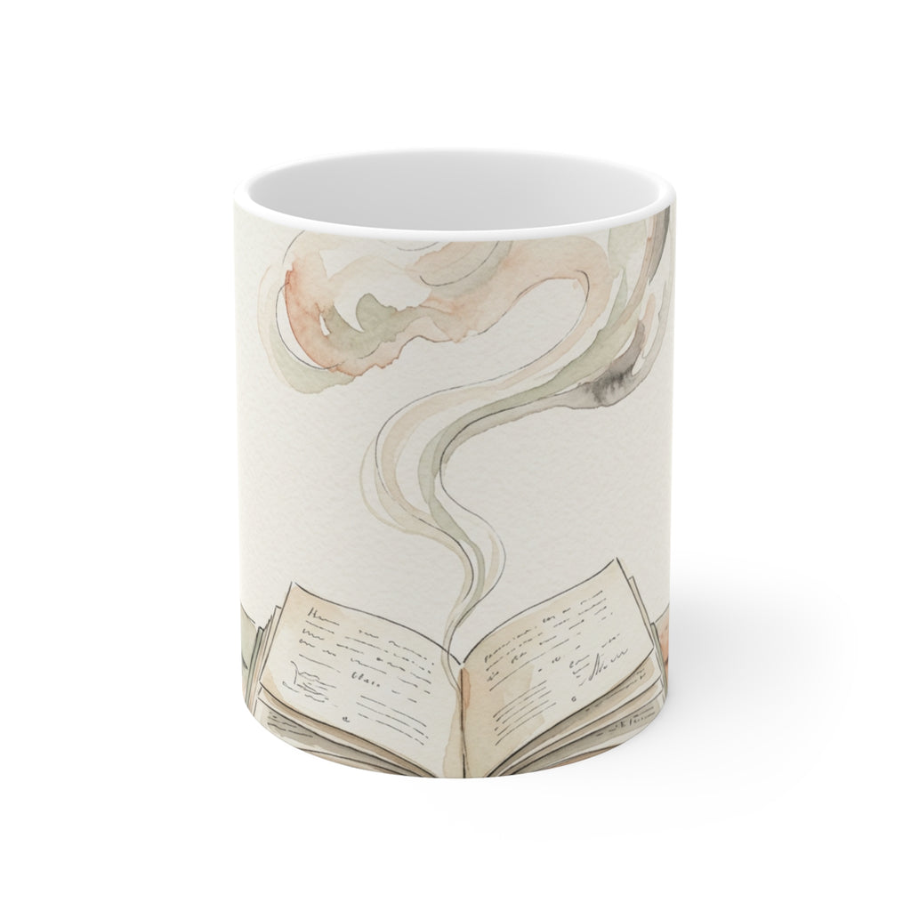 The Morning Archive -- 11oz Ceramic Mug - white 11oz ceramic mug, front view