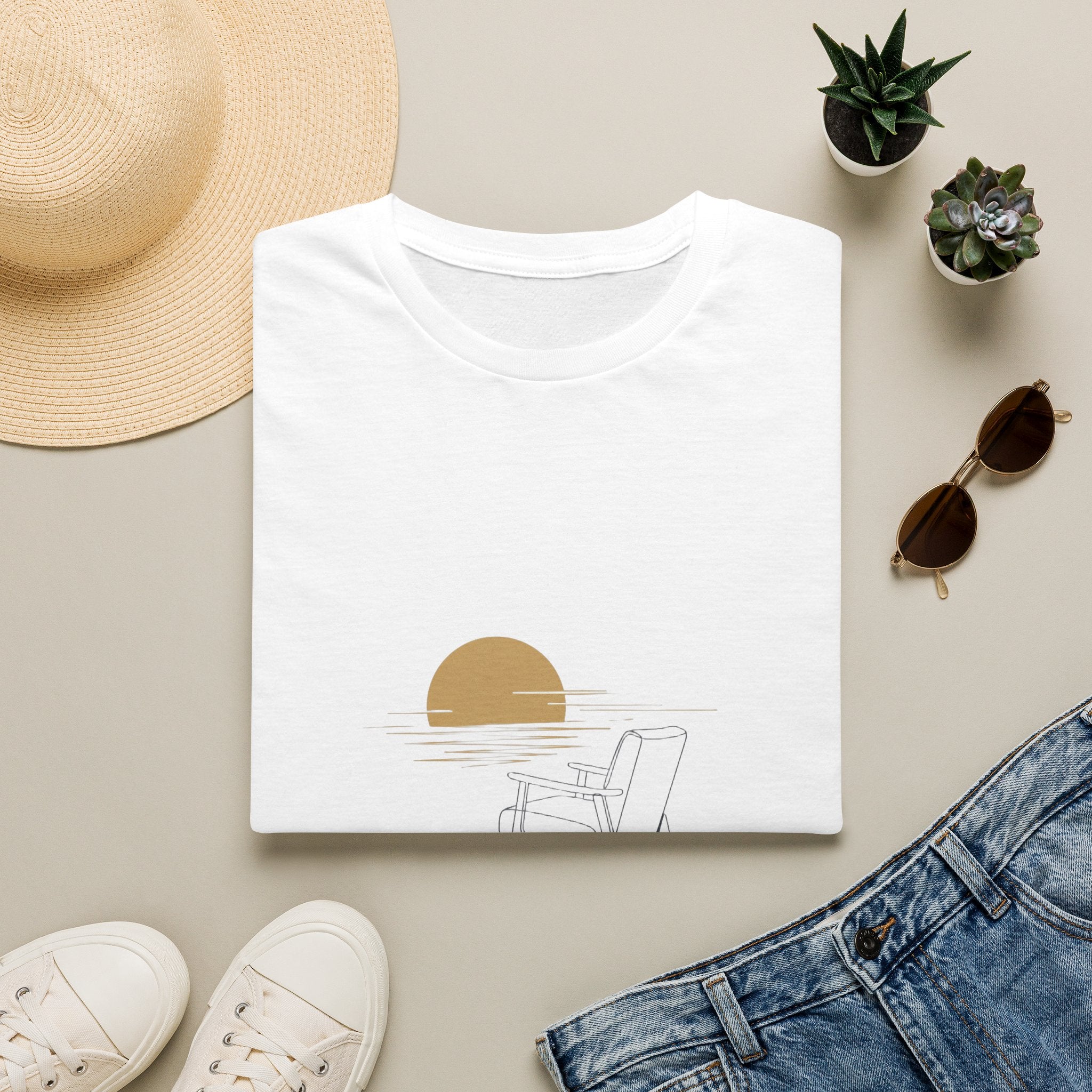 When Do You Slow Down — The Golden Hour Tee — front view