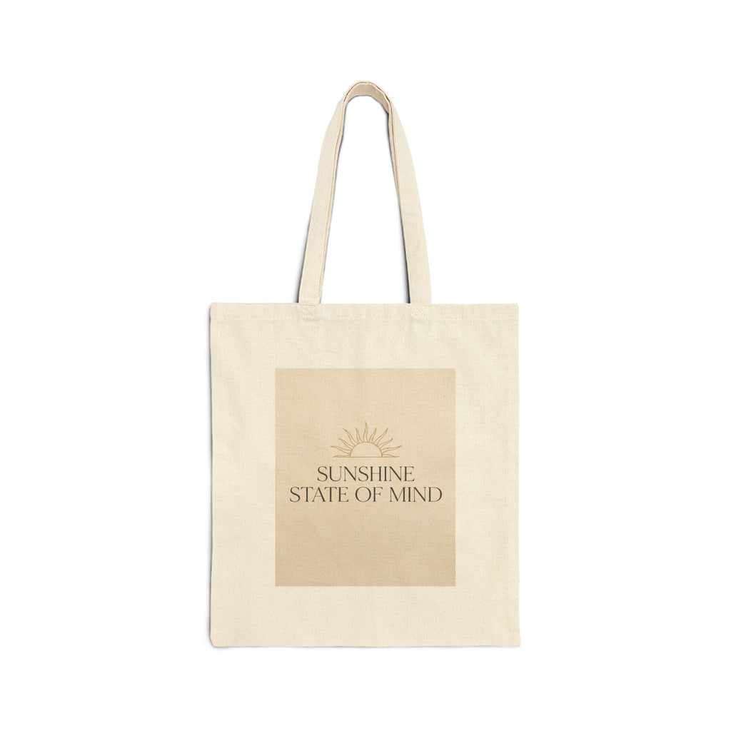 Sunshine State of Mind — Canvas Tote - cotton canvas tote bag, front design