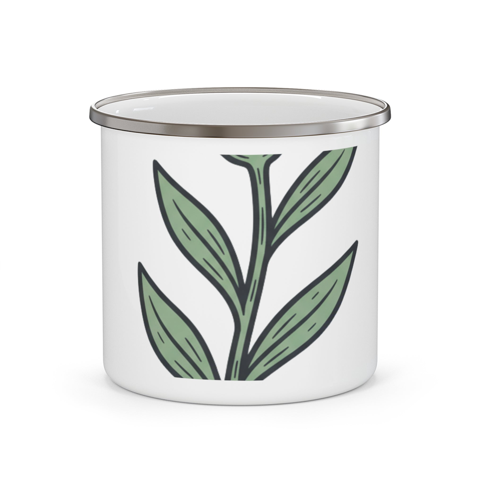 Bloom Where You Pour -- Enamel Camping Mug
