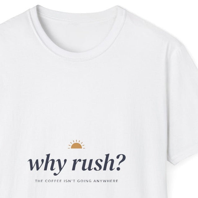 Why Rush — close-up of the printed design