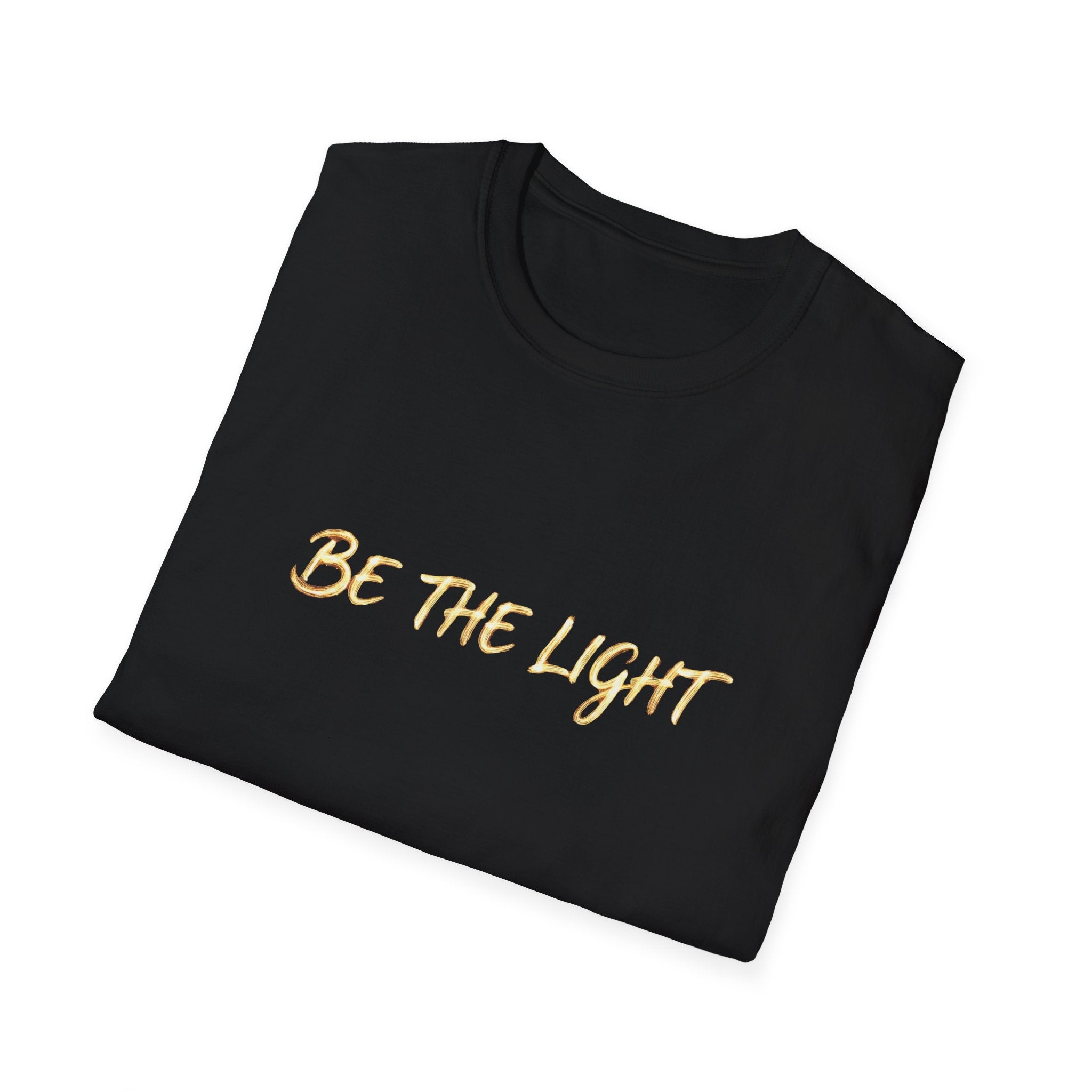 Be the Light Winter Holiday T-Shirt - Inspirational Warmth Tee