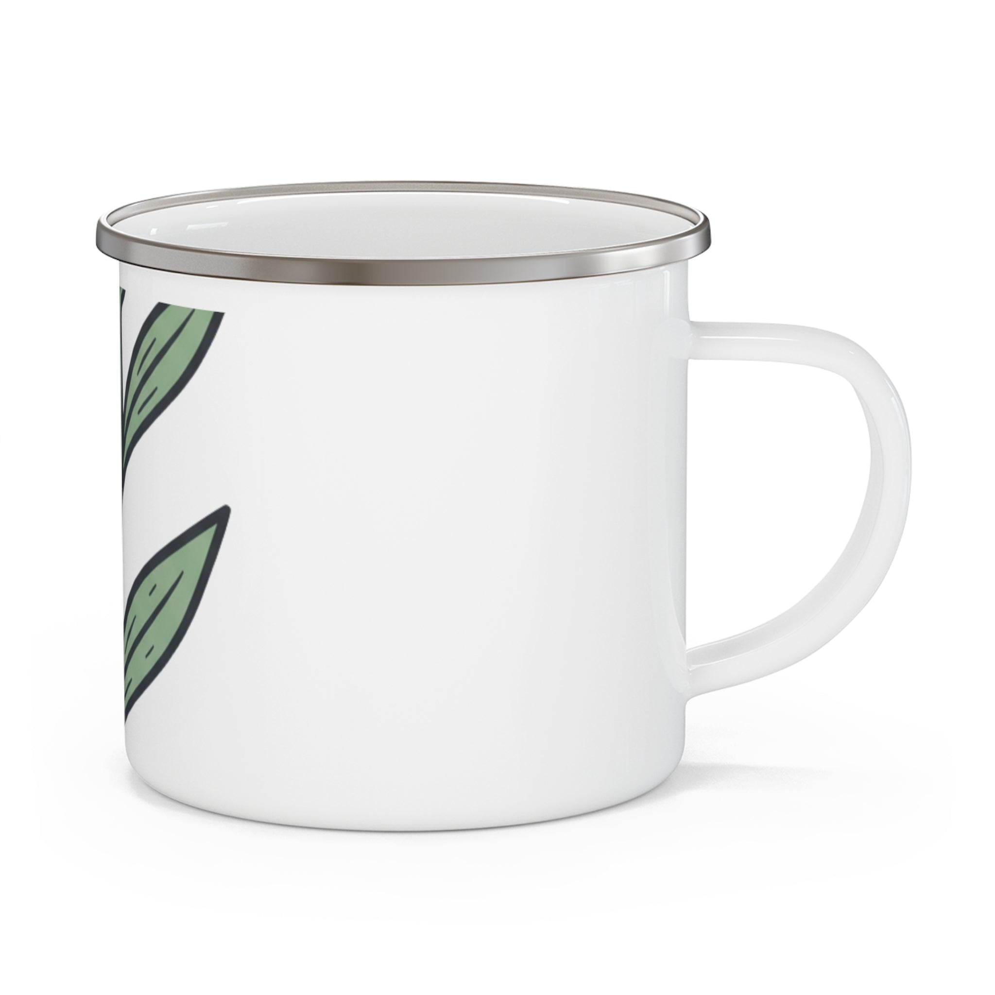 Bloom Where You Pour -- Enamel Camping Mug