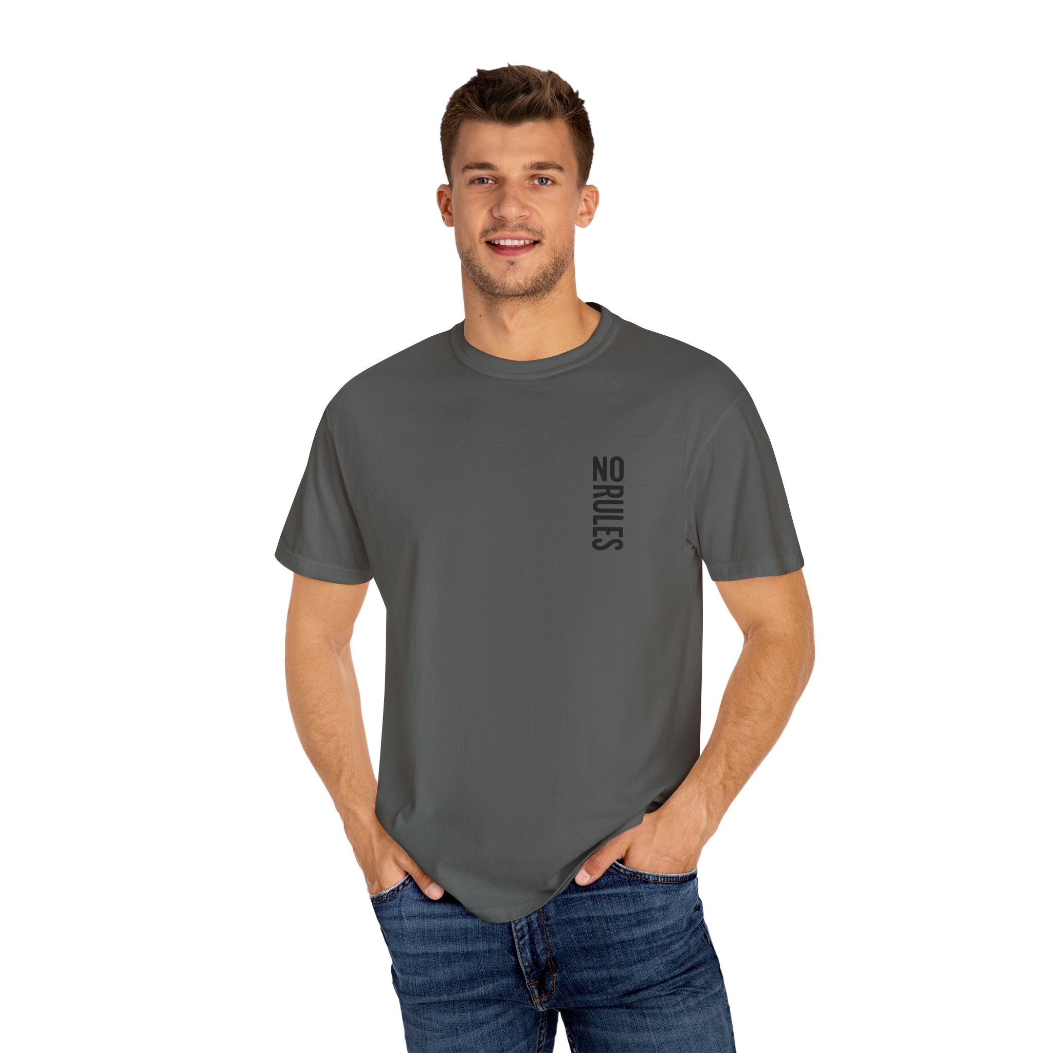 Casual Graphic T-Shirt - No Rules | Unisex Tee, Everyday Wear, Gift for Friends, Casual Style, Graphic Apparel
