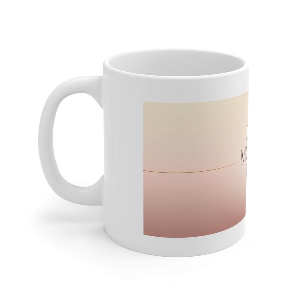Dad's Morning Fuel — Ceramic Mug - white 11oz ceramic mug, side and handle