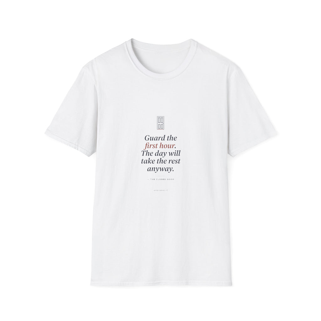 Guard the First Hour — The Closed Door Tee