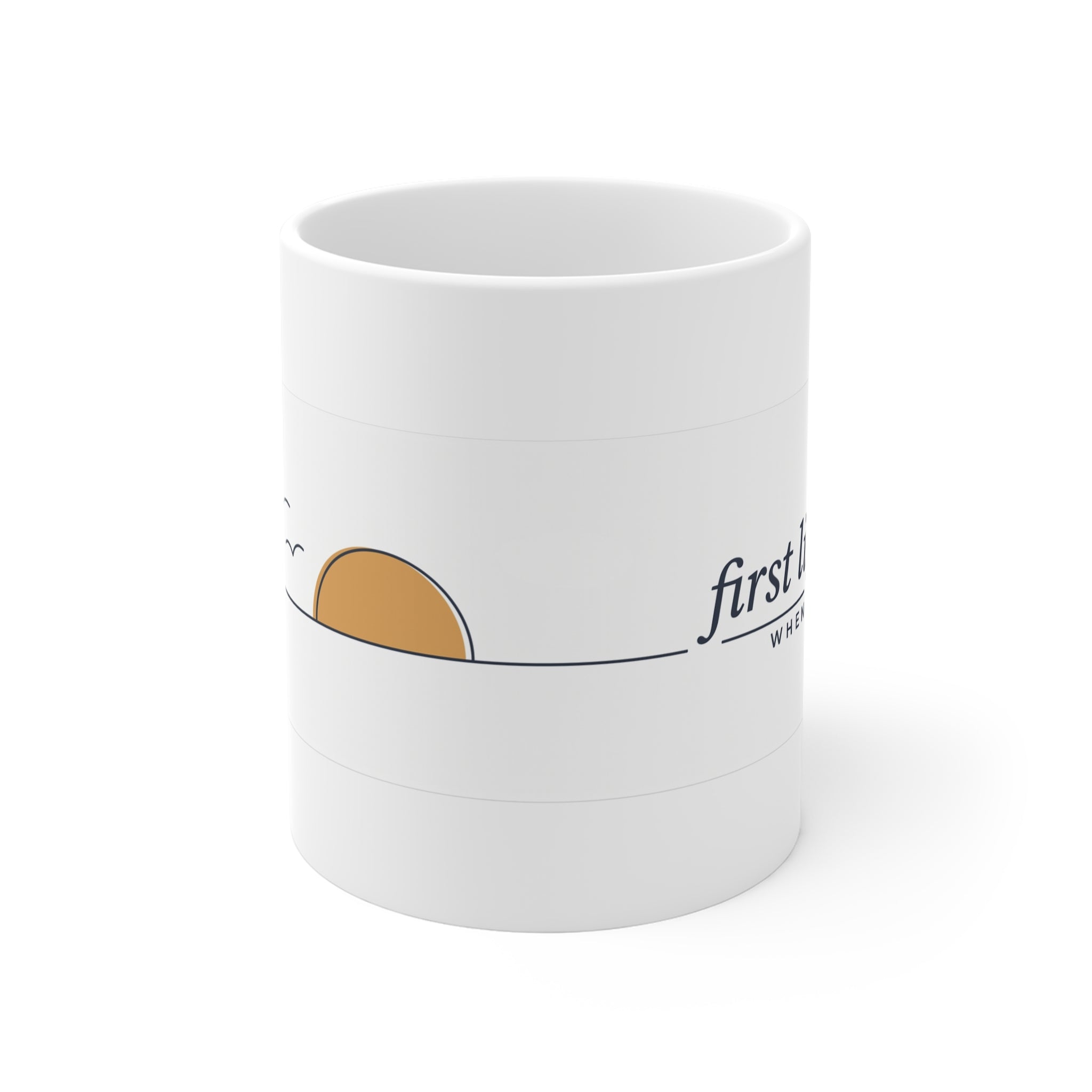 First Light — The When Mug — front view