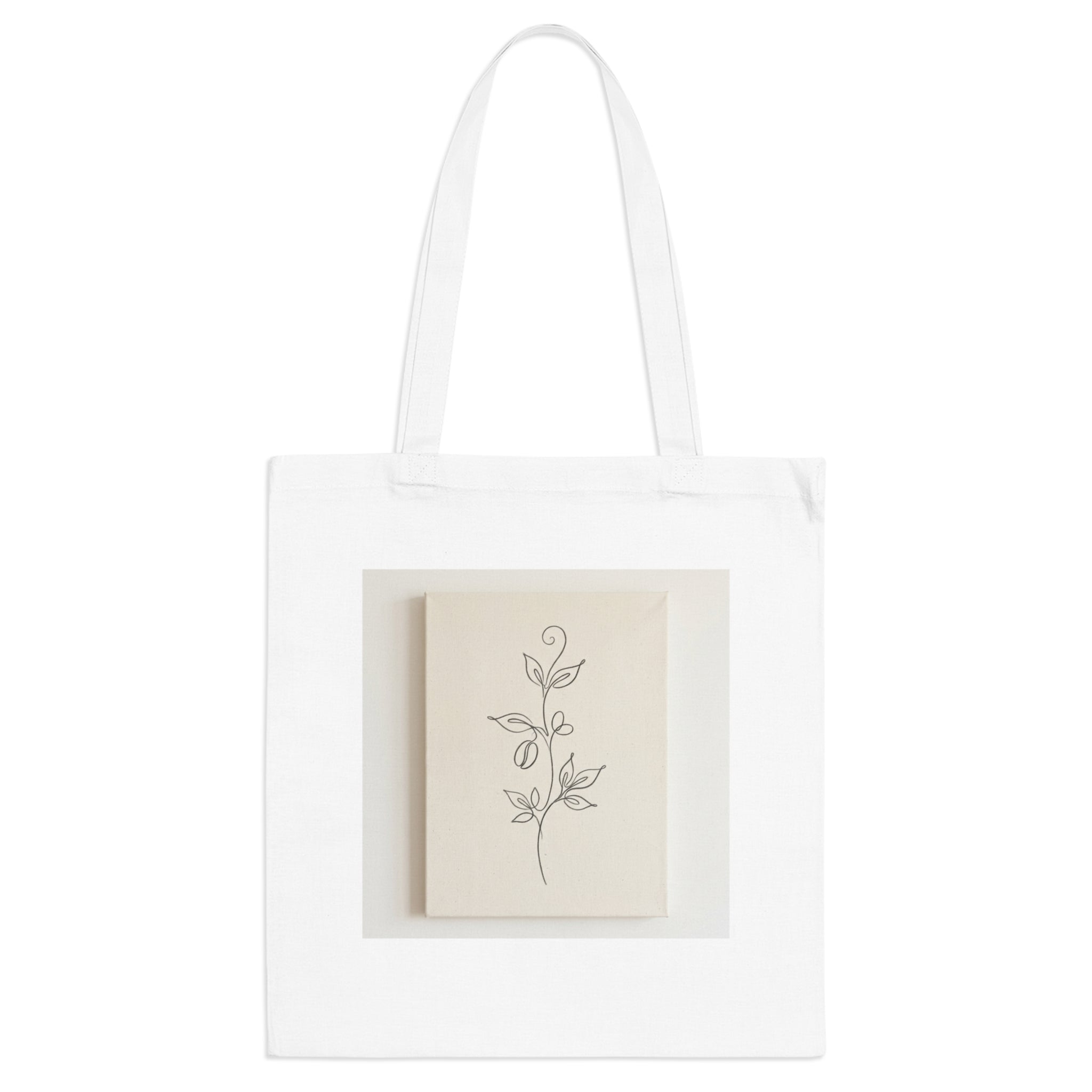 Canvas Tote -- Botanical Line Art