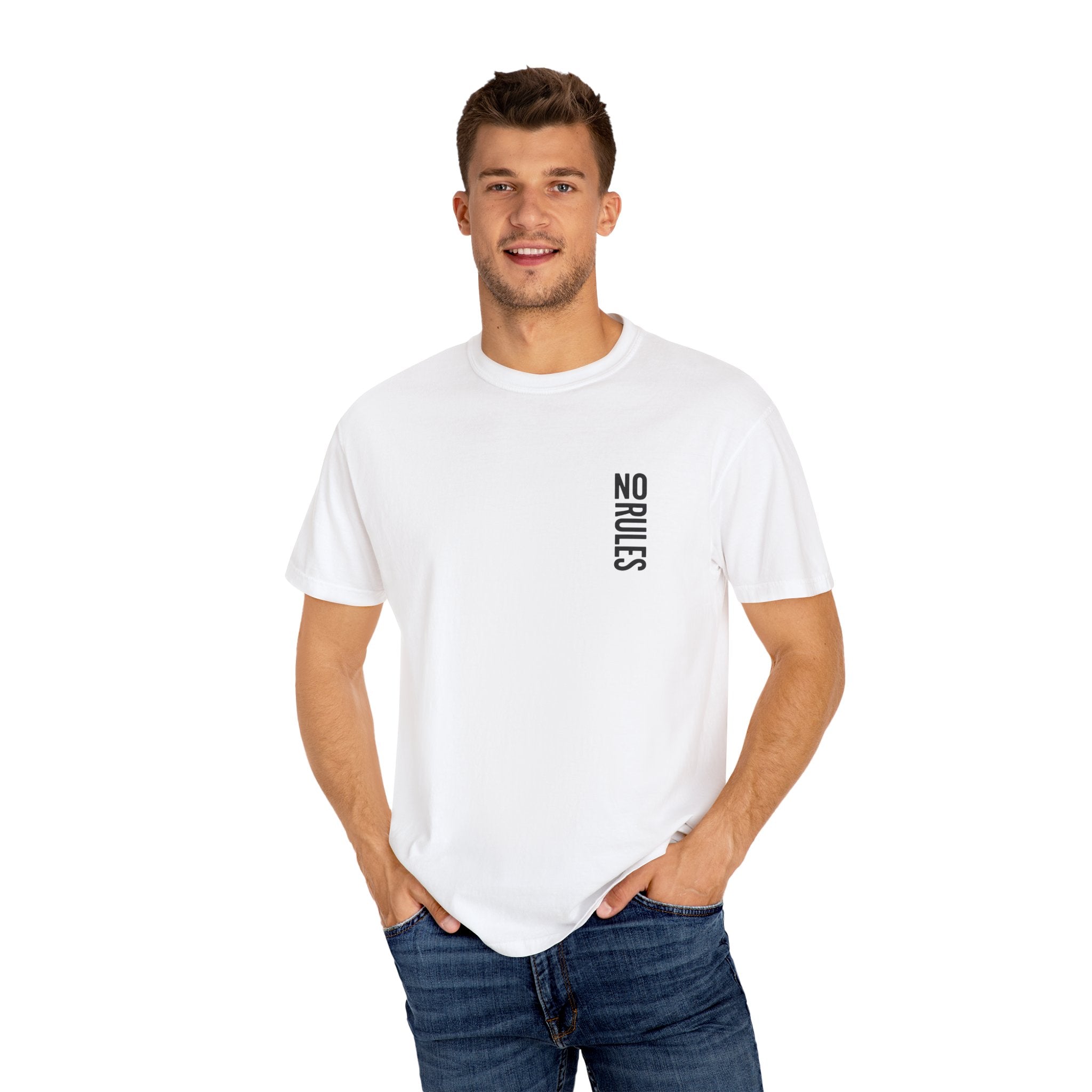 Casual Graphic T-Shirt - No Rules | Unisex Tee, Everyday Wear, Gift for Friends, Casual Style, Graphic Apparel