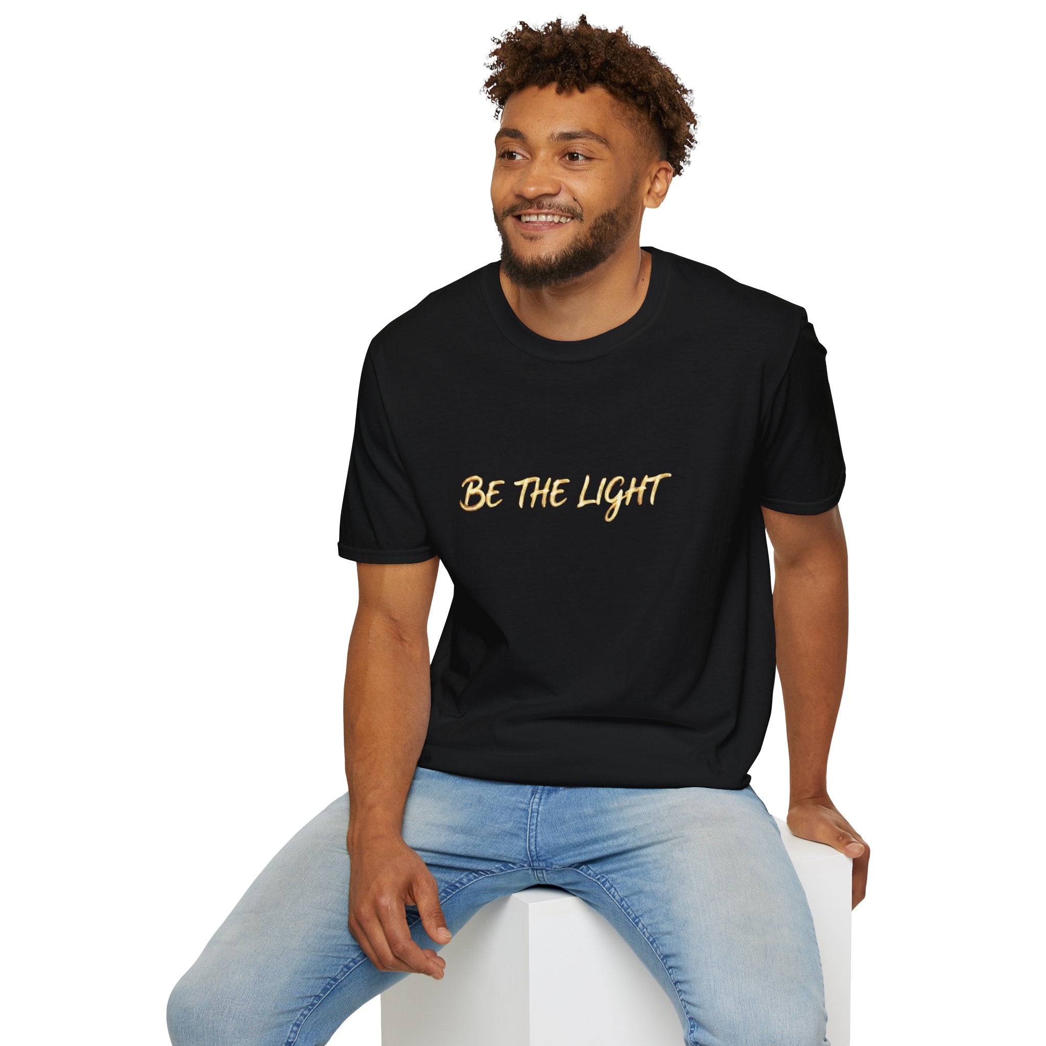 Be the Light Winter Holiday T-Shirt - Inspirational Warmth Tee