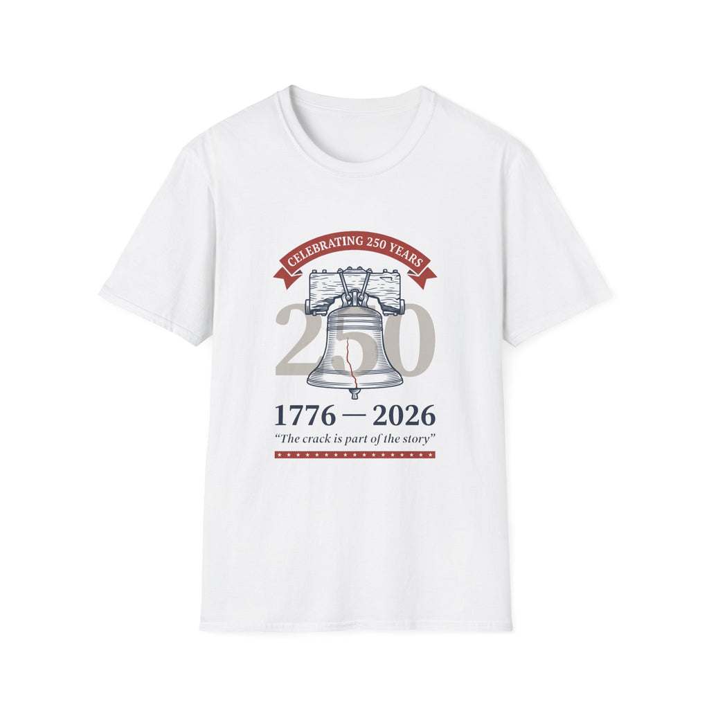 The Crack Is Part of the Story — America 250 Tee — view 3