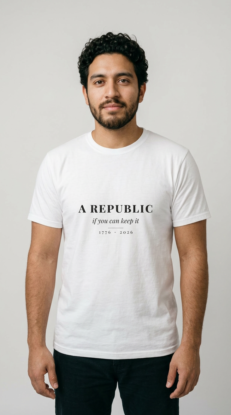 model: A Republic, If You Can Keep It Tee - catalog-hero