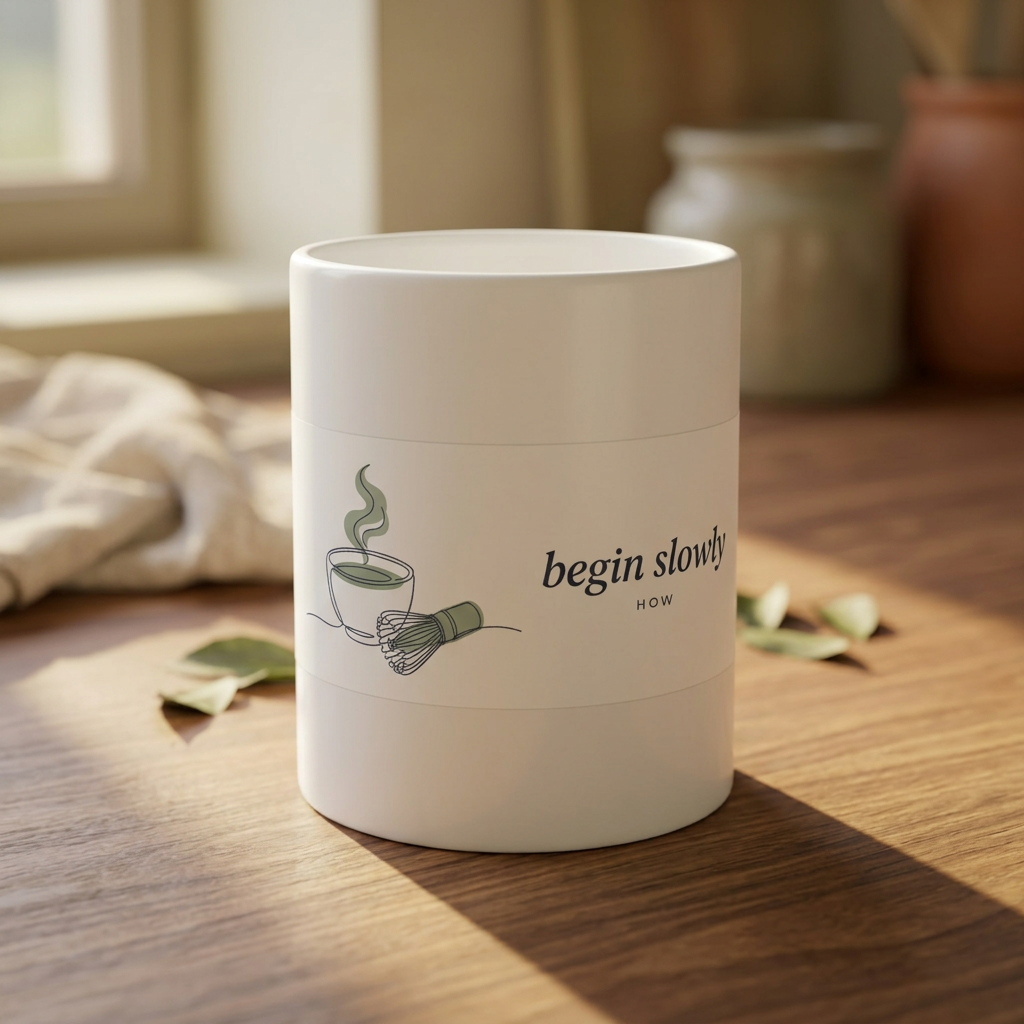 Begin Slowly — The Ritual Mug - styled