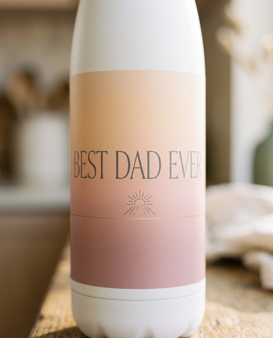 model: Best Dad Ever — Insulated Bottle - detail