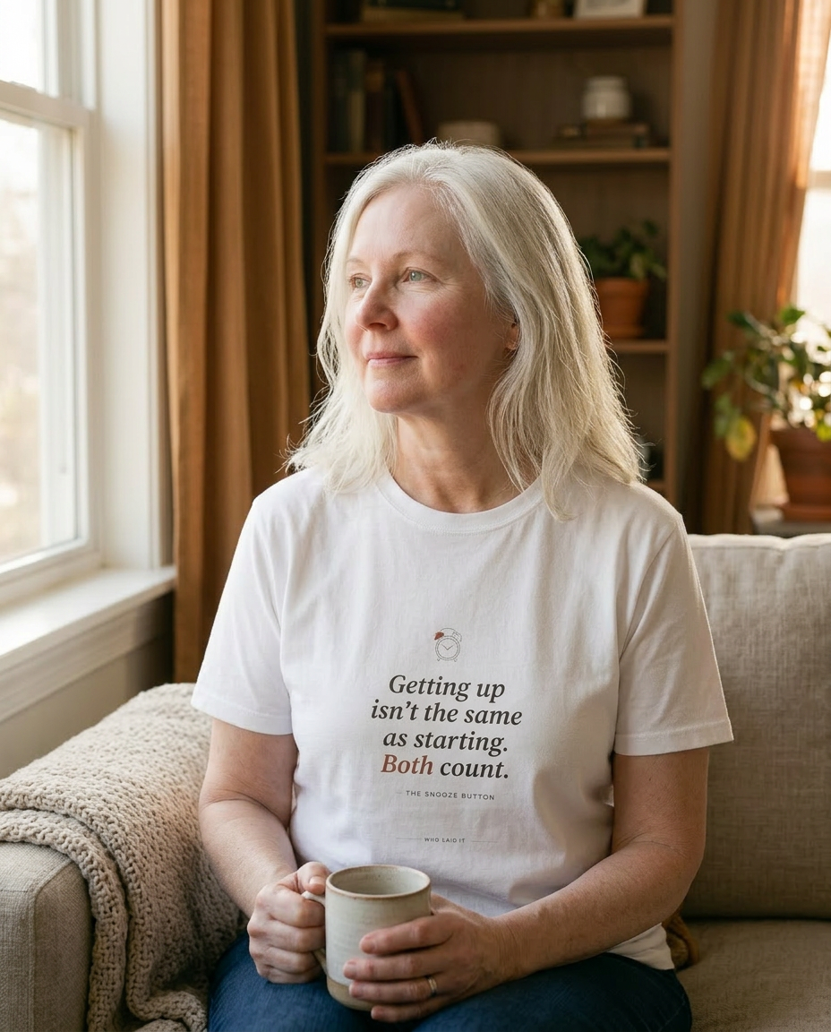 model: Both Count — The Snooze Button Tee - lifestyle