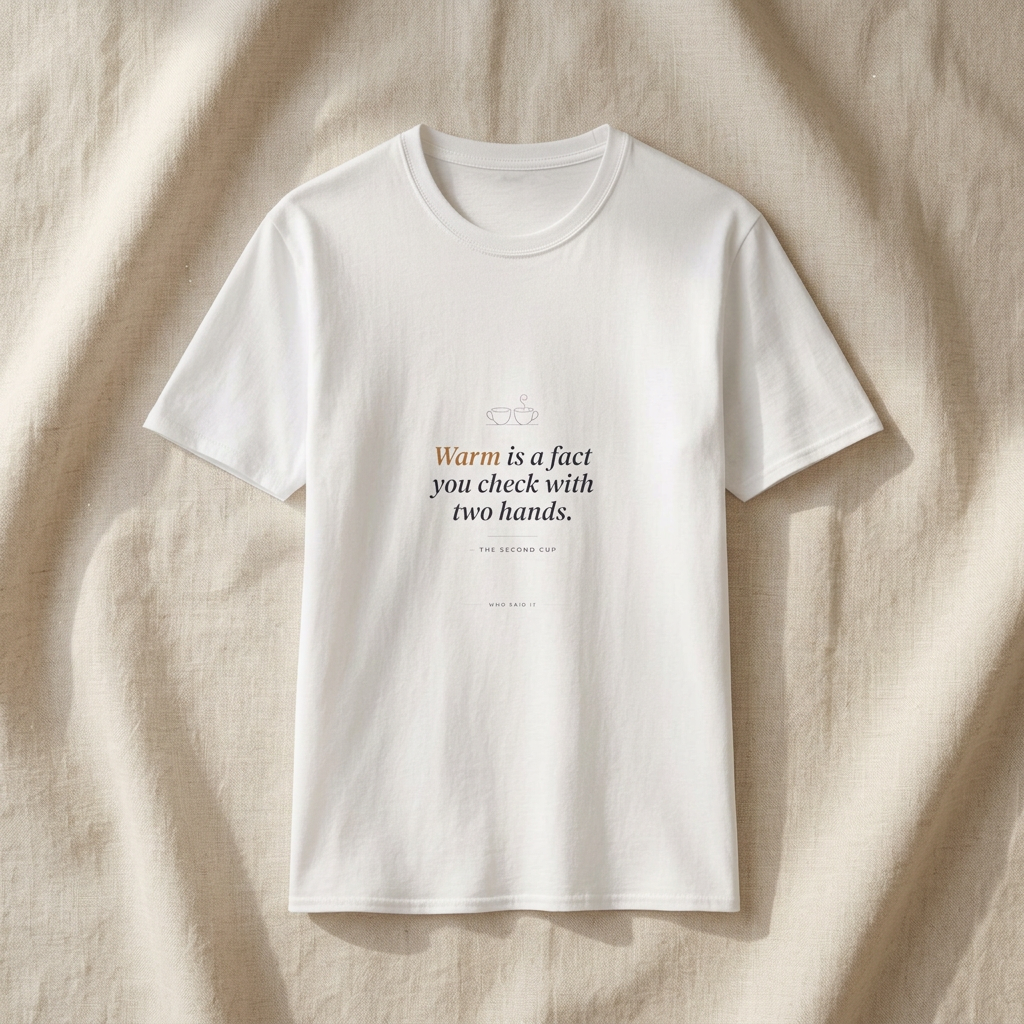 Checked With Two Hands — The Second Cup Tee - styled