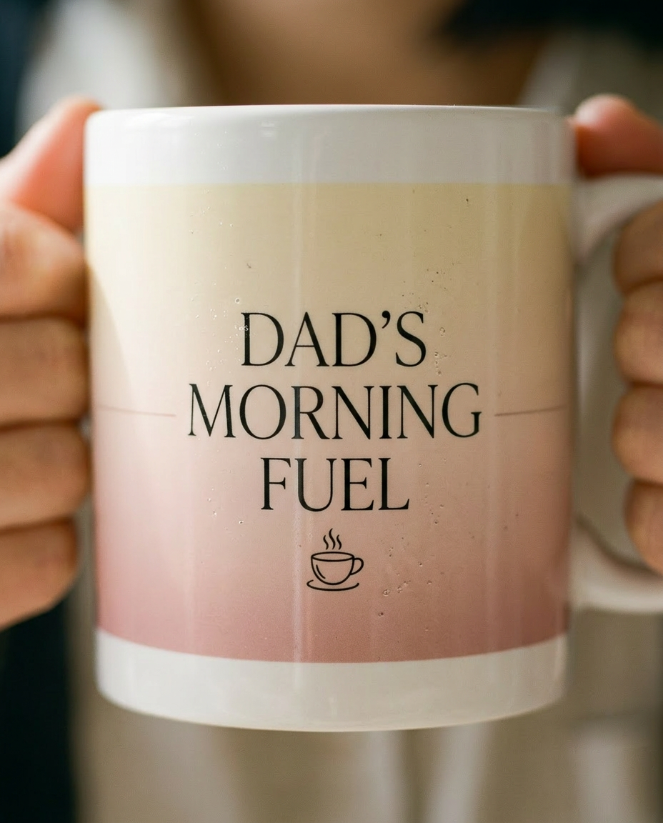 model: Dad's Morning Fuel — Ceramic Mug - detail