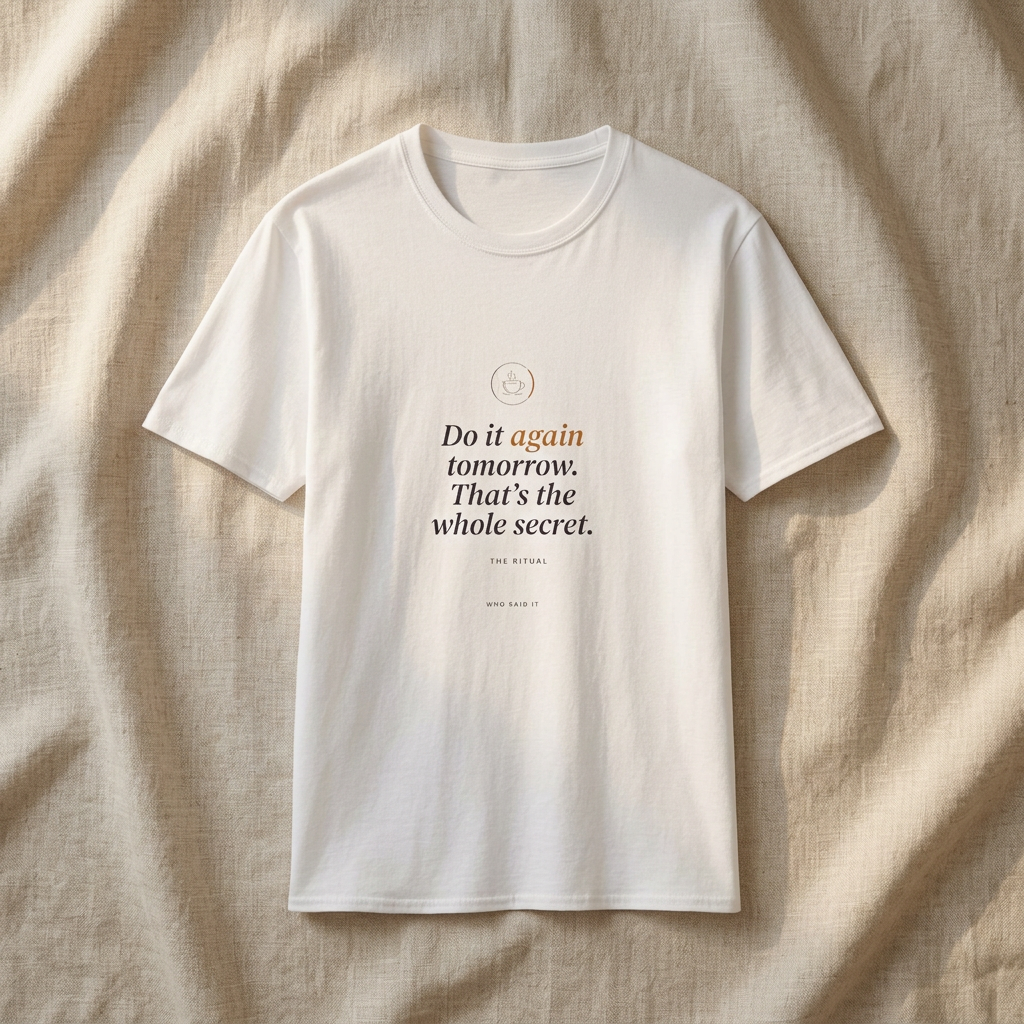 Do It Again Tomorrow — The Ritual Tee - styled
