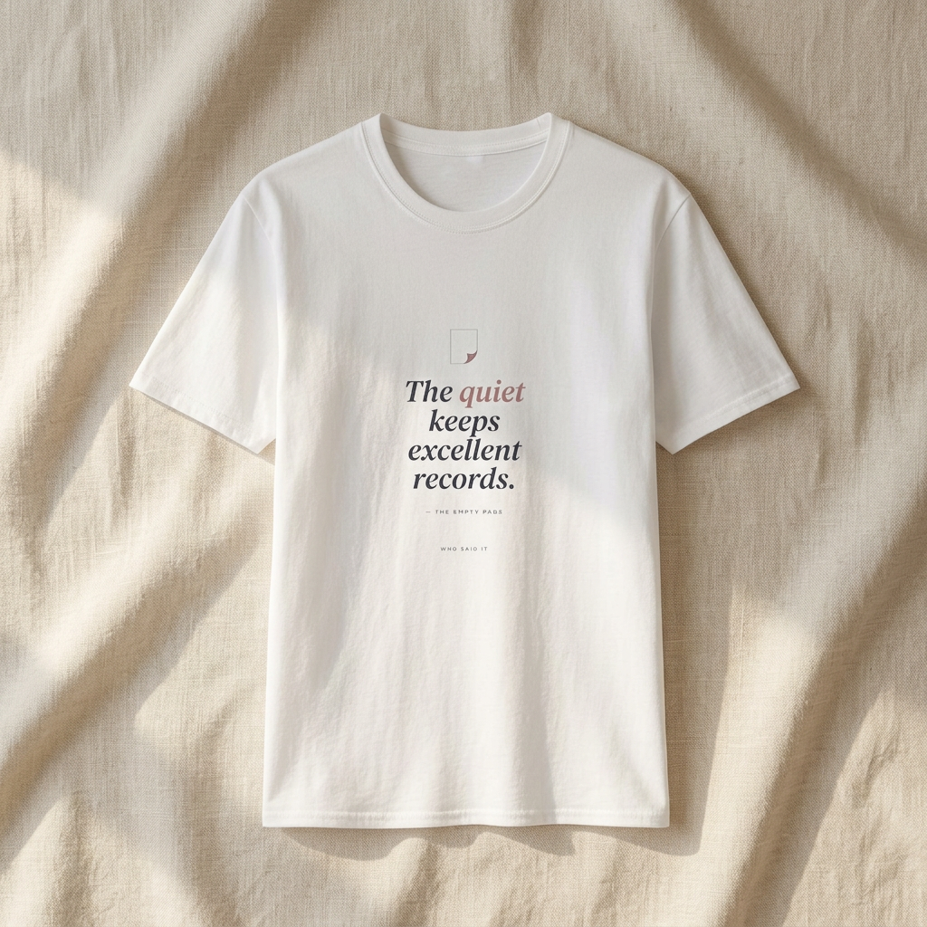 Excellent Records — The Empty Page Tee - styled