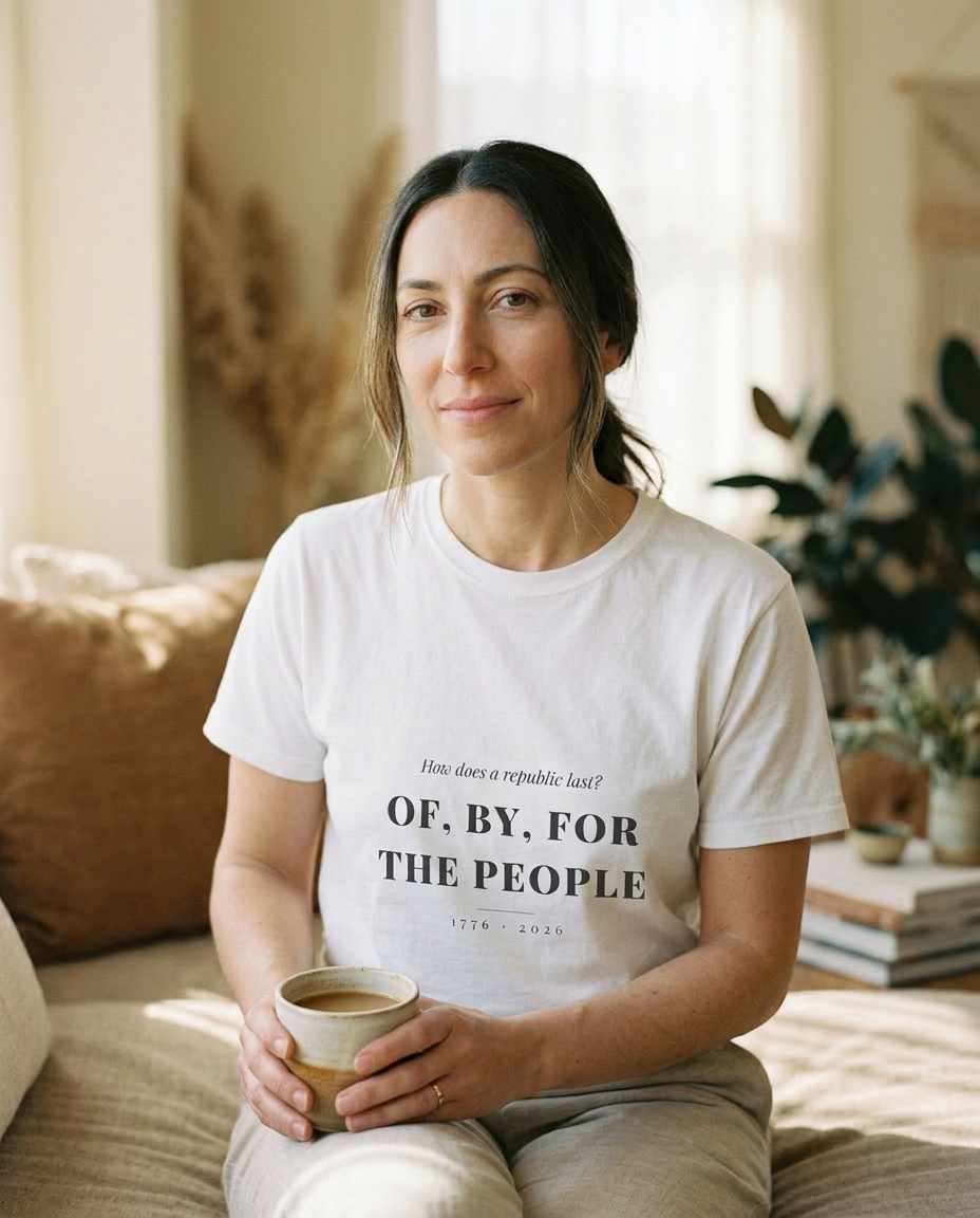 model: How a Republic Lasts — Of, By, For the People Tee - lifestyle