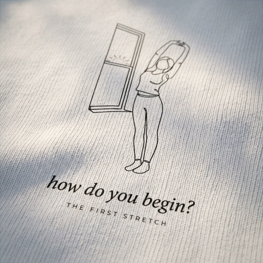 How Do You Begin — The First Stretch Tee - detail