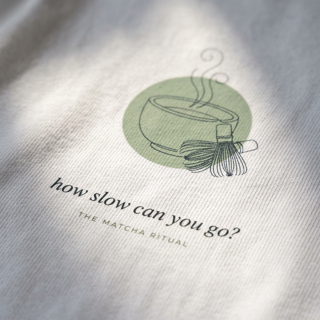 How Slow Can You Go — The Matcha Tee - detail