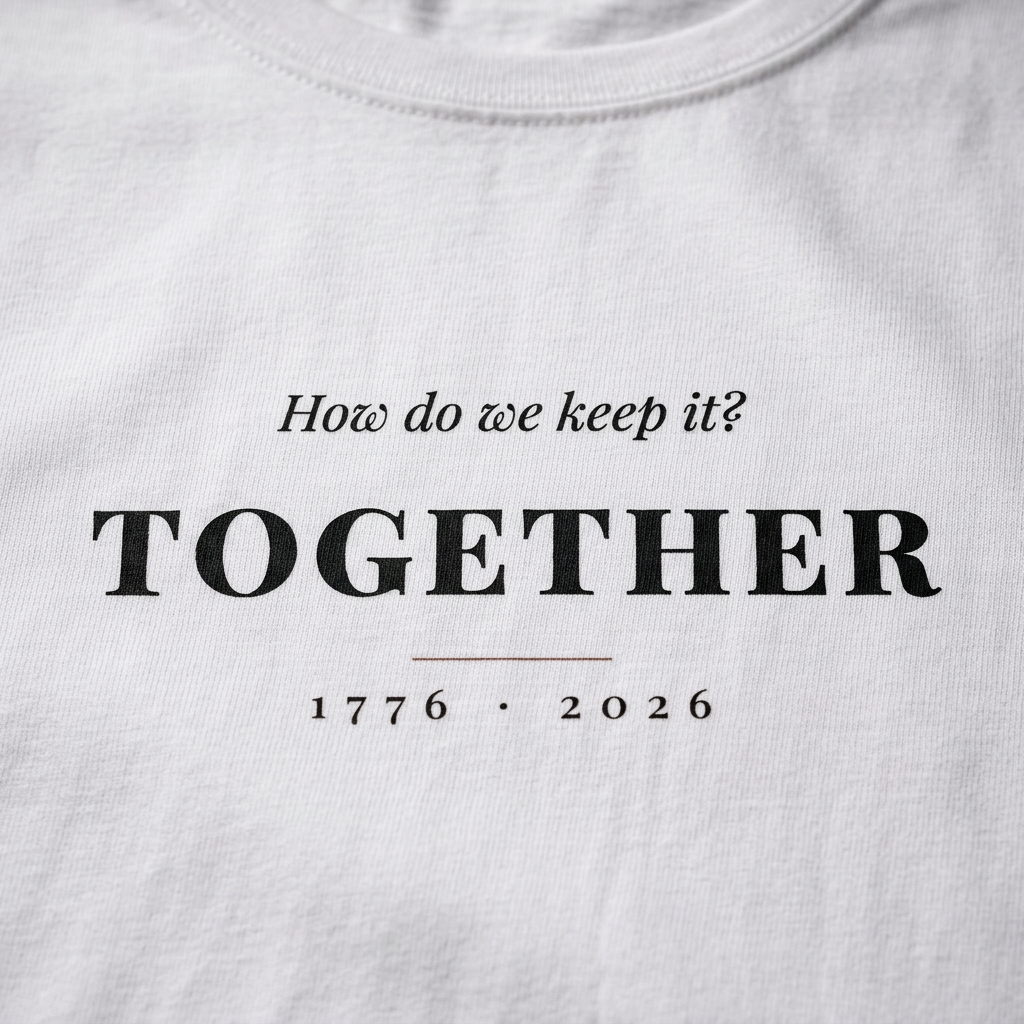 How We Keep It — Together Tee - print detail