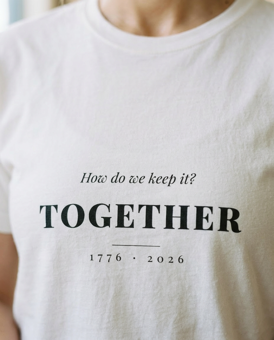 model: How We Keep It — Together Tee - detail