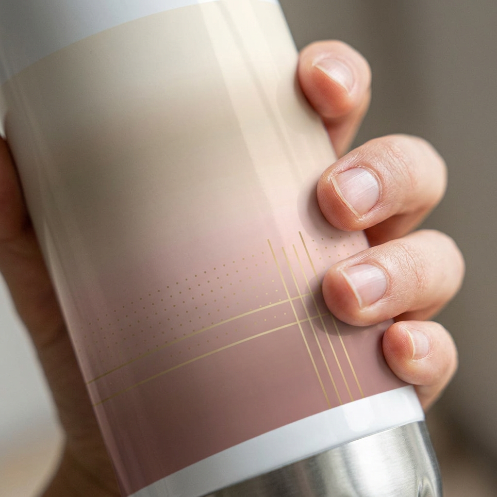 model: 20oz Insulated Water Bottle — Morning Attire - detail