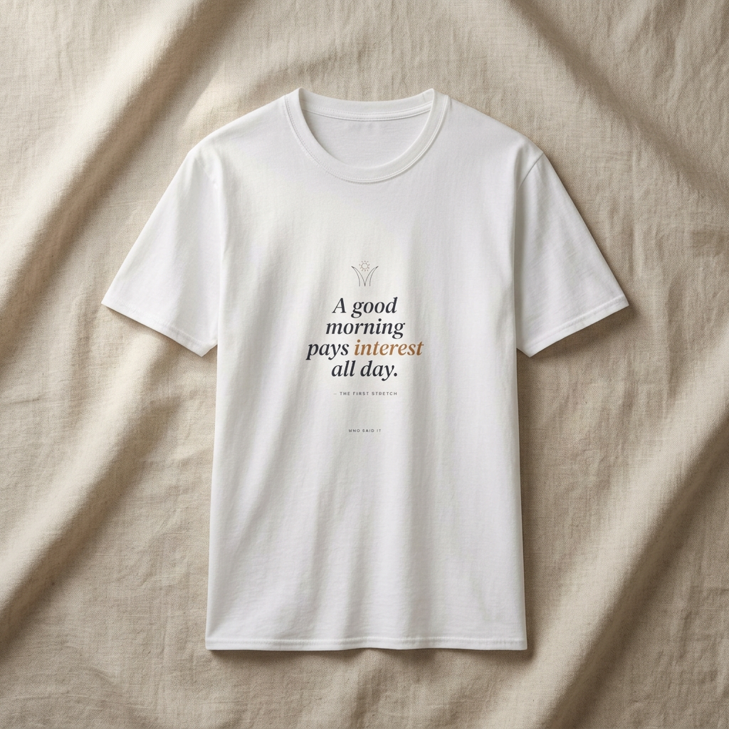 Interest All Day — The Morning Stretch Tee - styled