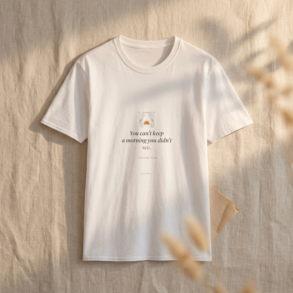 Keep the Morning — The Early Riser Tee - styled