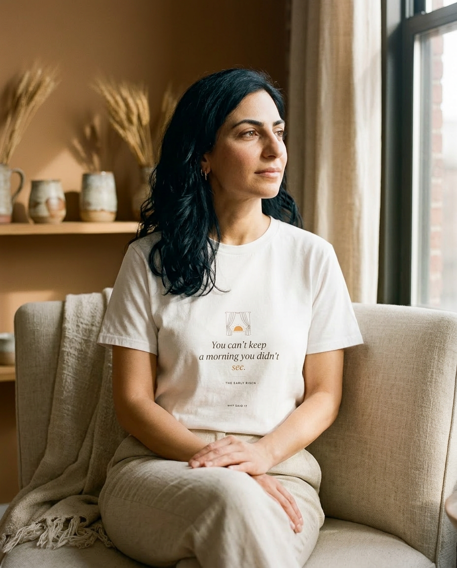 model: Keep the Morning — The Early Riser Tee - lifestyle