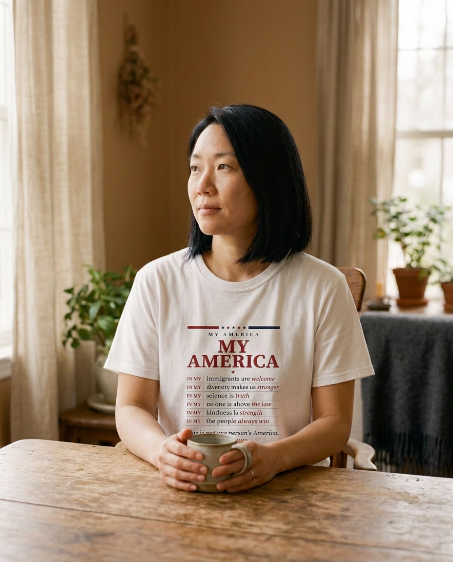model: My America — The Values Tee - lifestyle