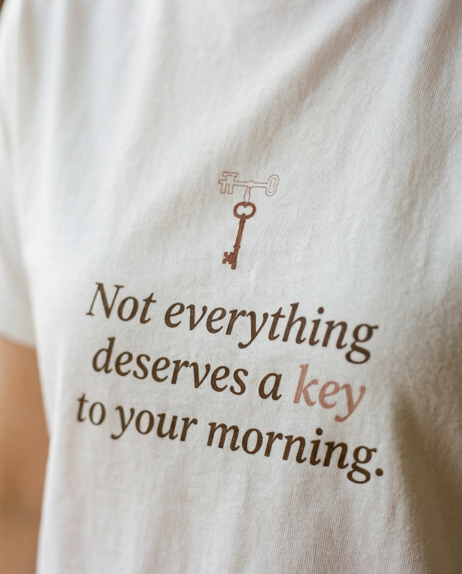 model: Not Everything Gets a Key — The Latch Tee - detail