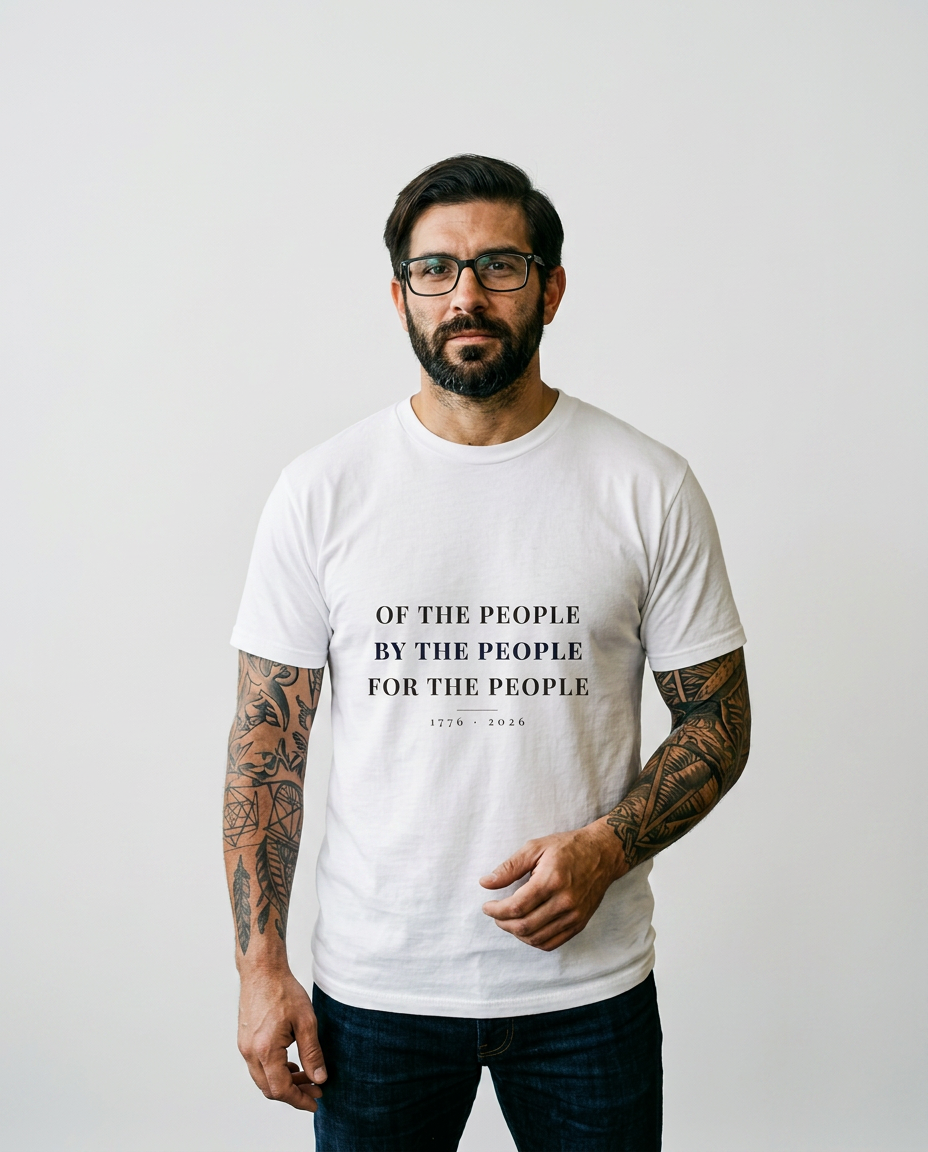 model: Of, By, For the People Tee - catalog-hero
