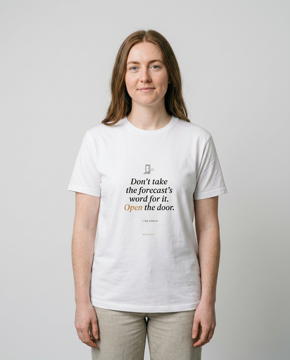 model: Open the Door — The Porch Tee - catalog-hero