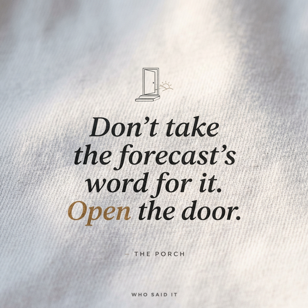 Open the Door — The Porch Tee - detail