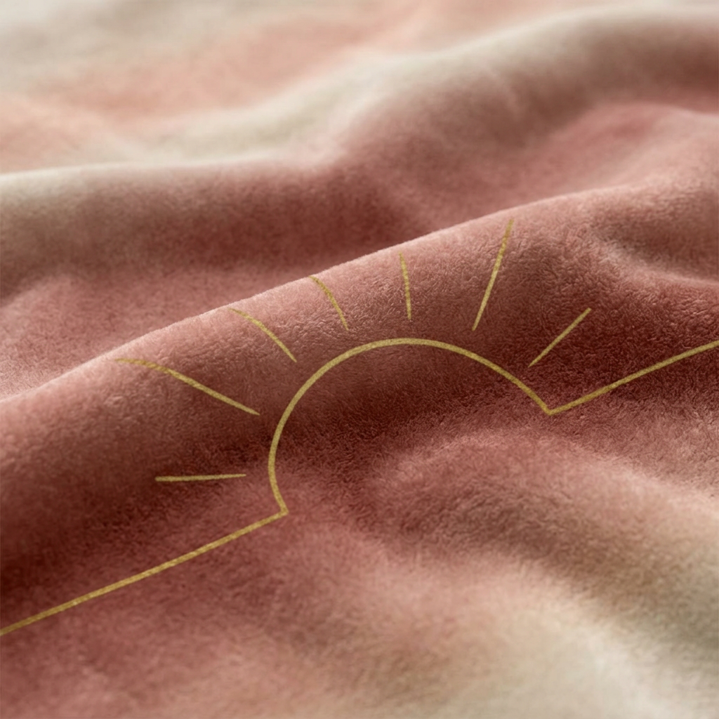 model: Our Family Home — Velveteen Blanket - detail