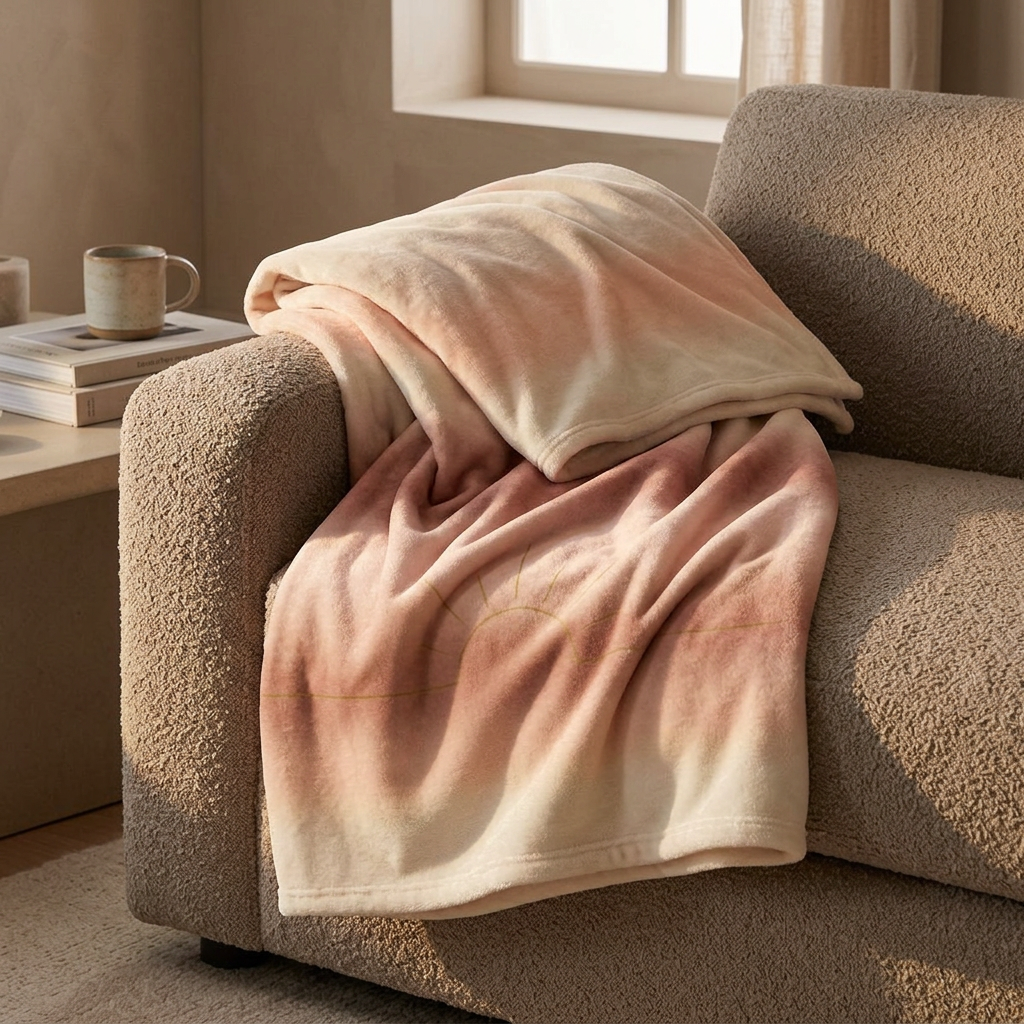 Our Family Home — Velveteen Blanket - styled