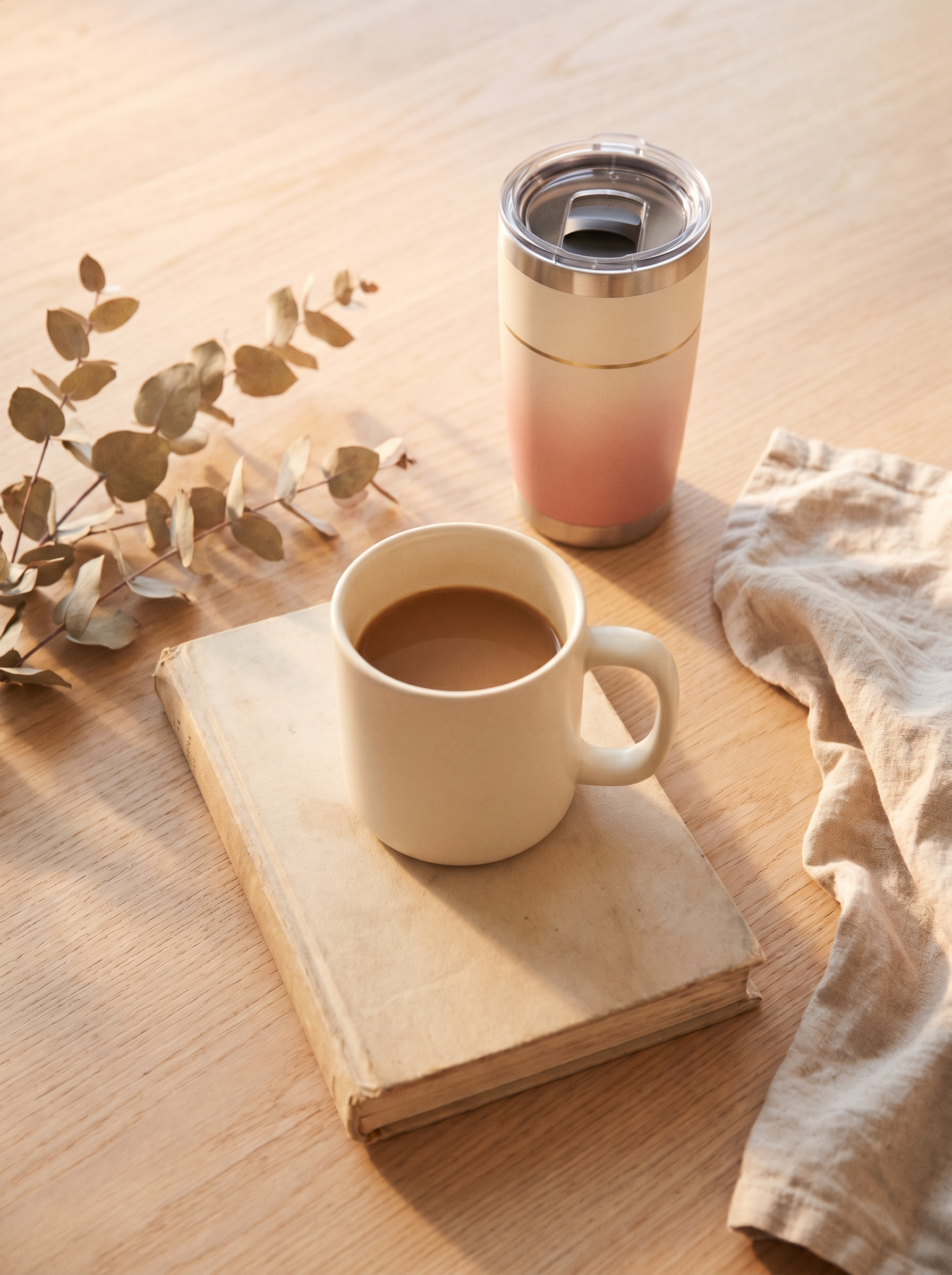 The Complete Morning bundle - mug, journal and travel mug