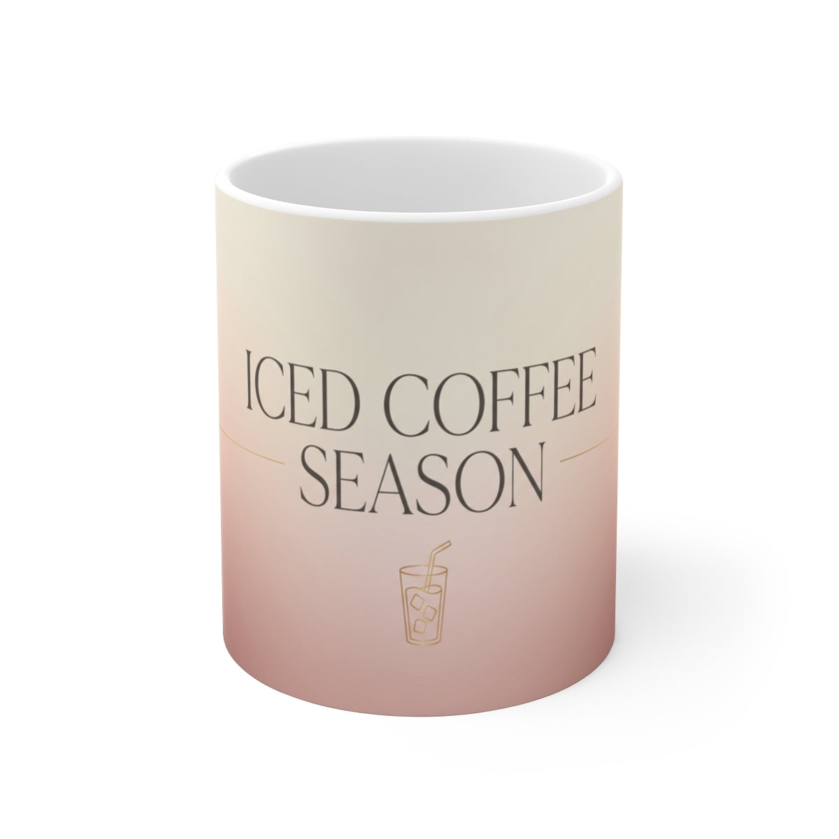 Iced Coffee Season — Ceramic Mug