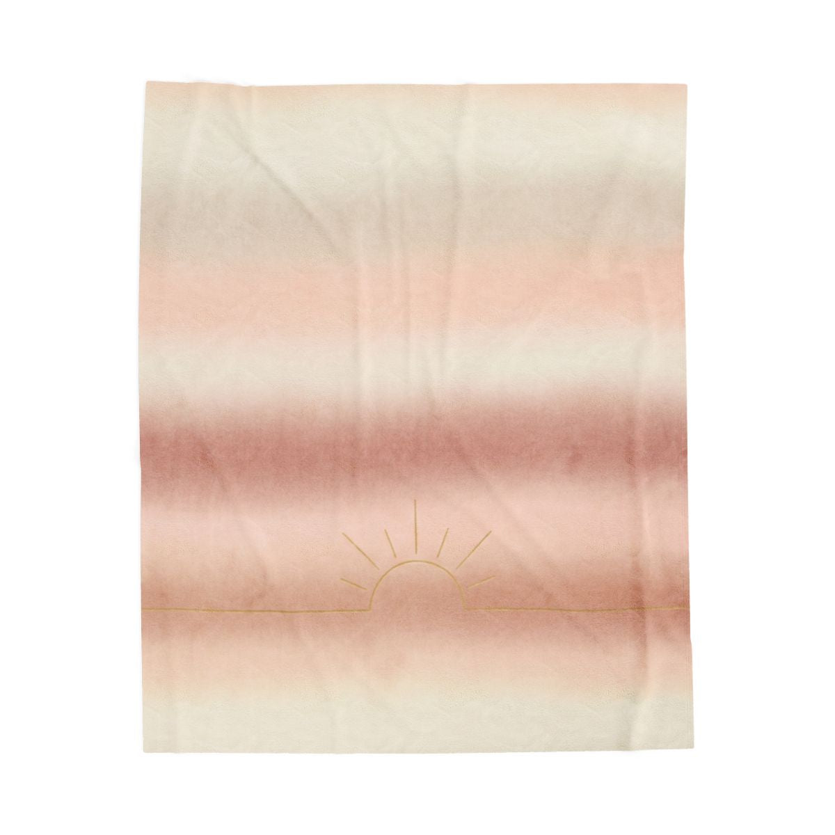 Our Family Home velveteen blanket in first-light dawn gradient (front)