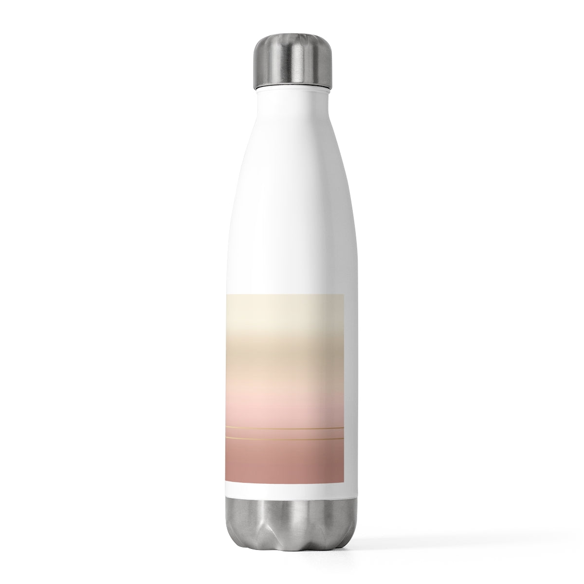 Insulated 20oz bottle with first-light gradient band (left)