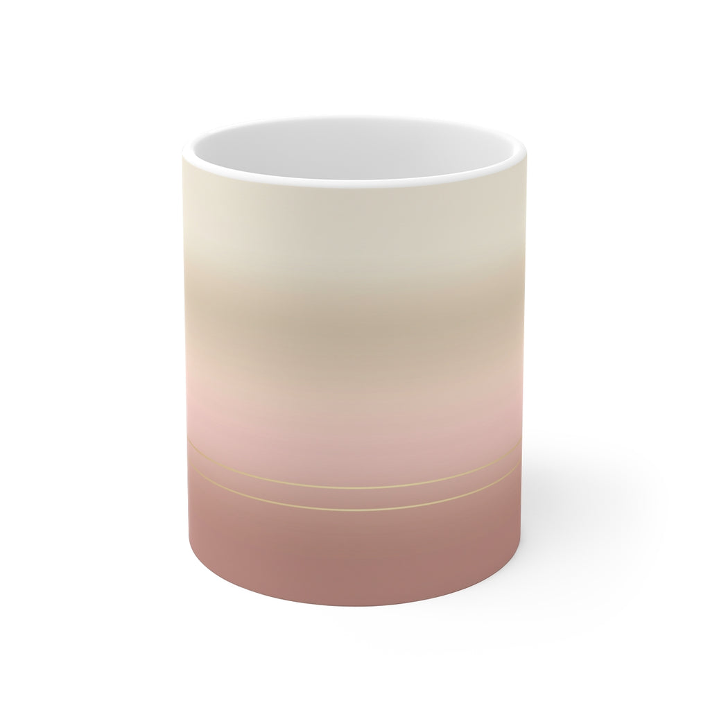 The Original Morning Person mug with first-light gradient wrap (front)